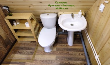 Туалет, раковина в санузле, домик Ёлочка Бузулукский бор