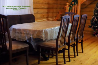 Стол на 9 человек в доме в Бузулукском бору